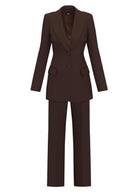 EMME MARELLA Emme Marella Tailleur Donna Zolla Marrone Testa di Moro Tailleur