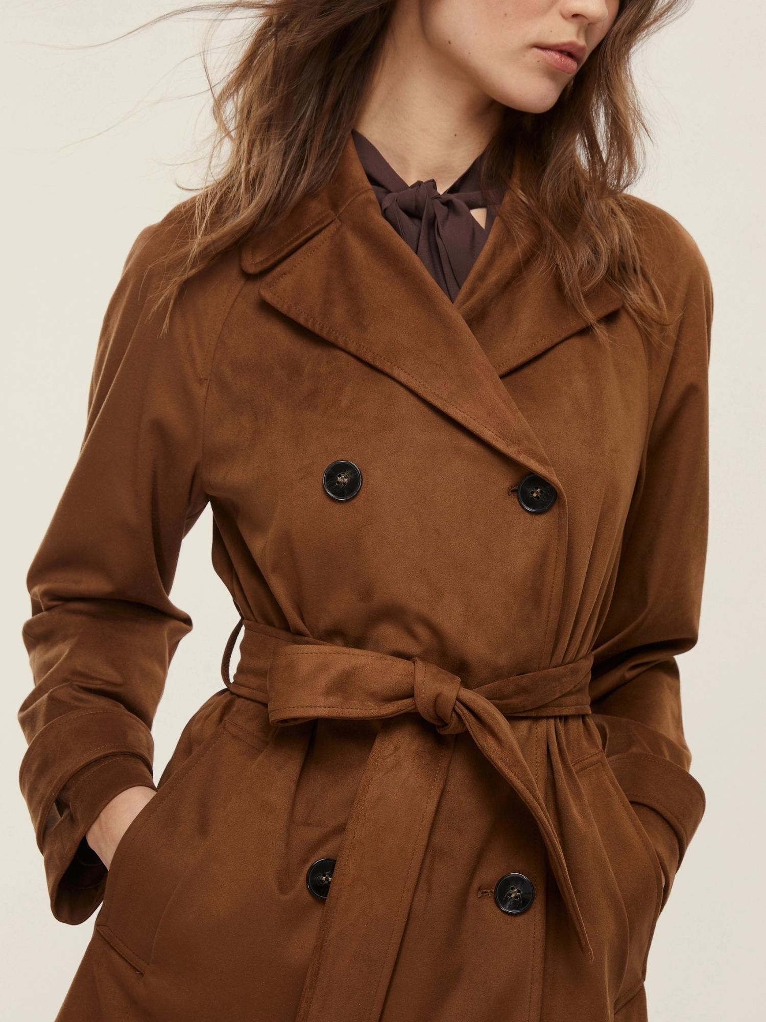 EMME MARELLA Emme Marella Trench in jersey Team Donna Cioccolato Cappotto