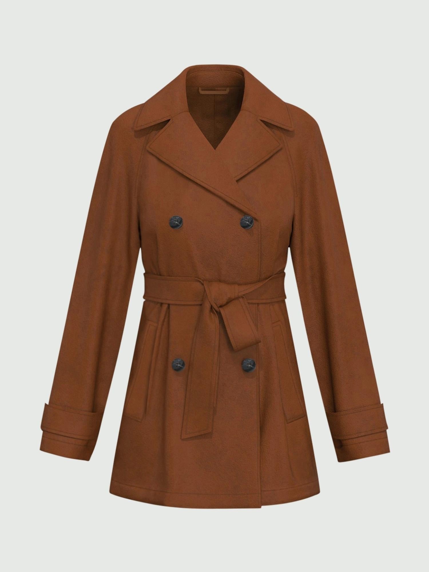 EMME MARELLA Emme Marella Trench in jersey Team Donna Cioccolato Cappotto