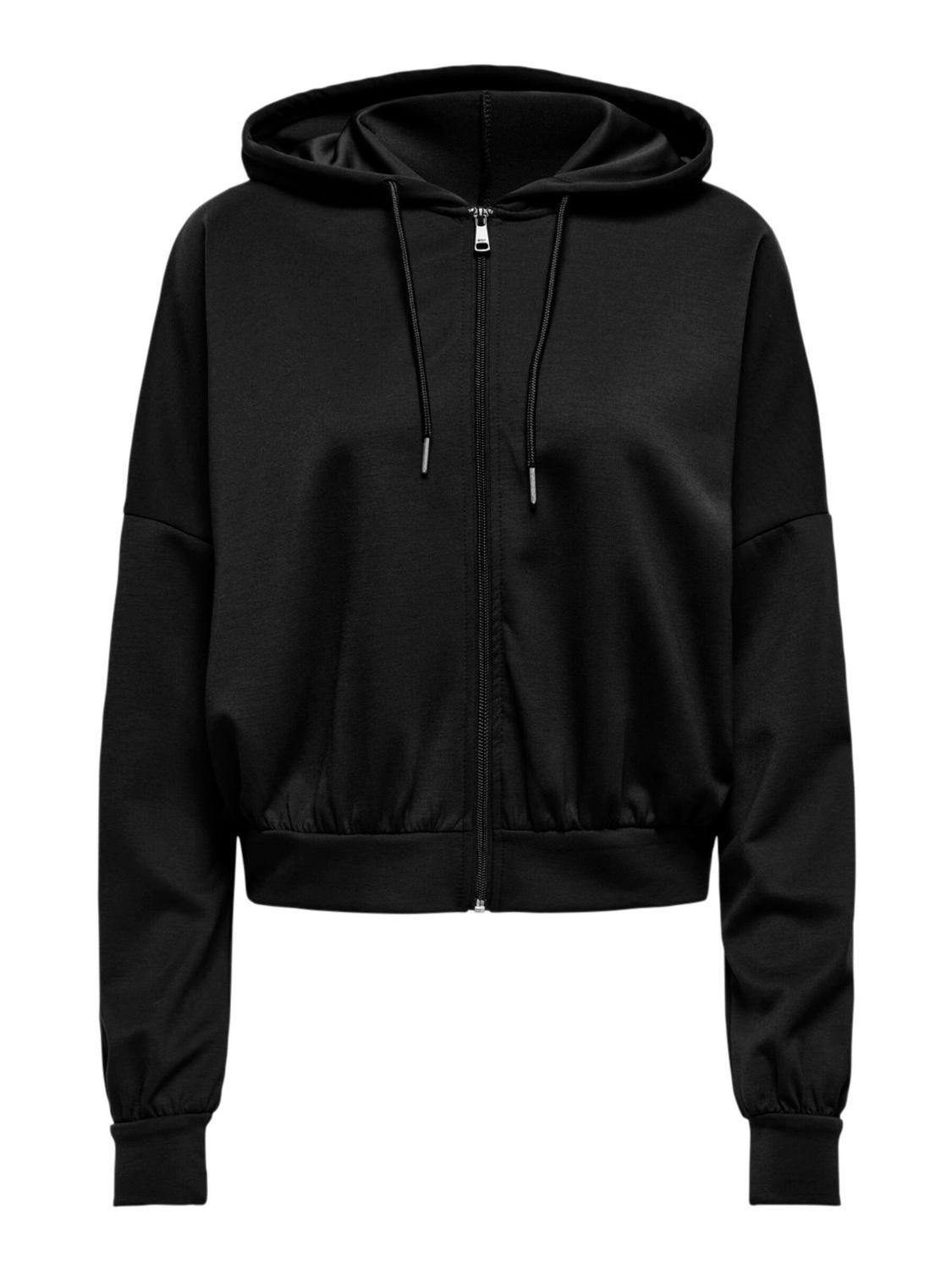 Felpa con cappuccio Donna Nero - Santangelo
