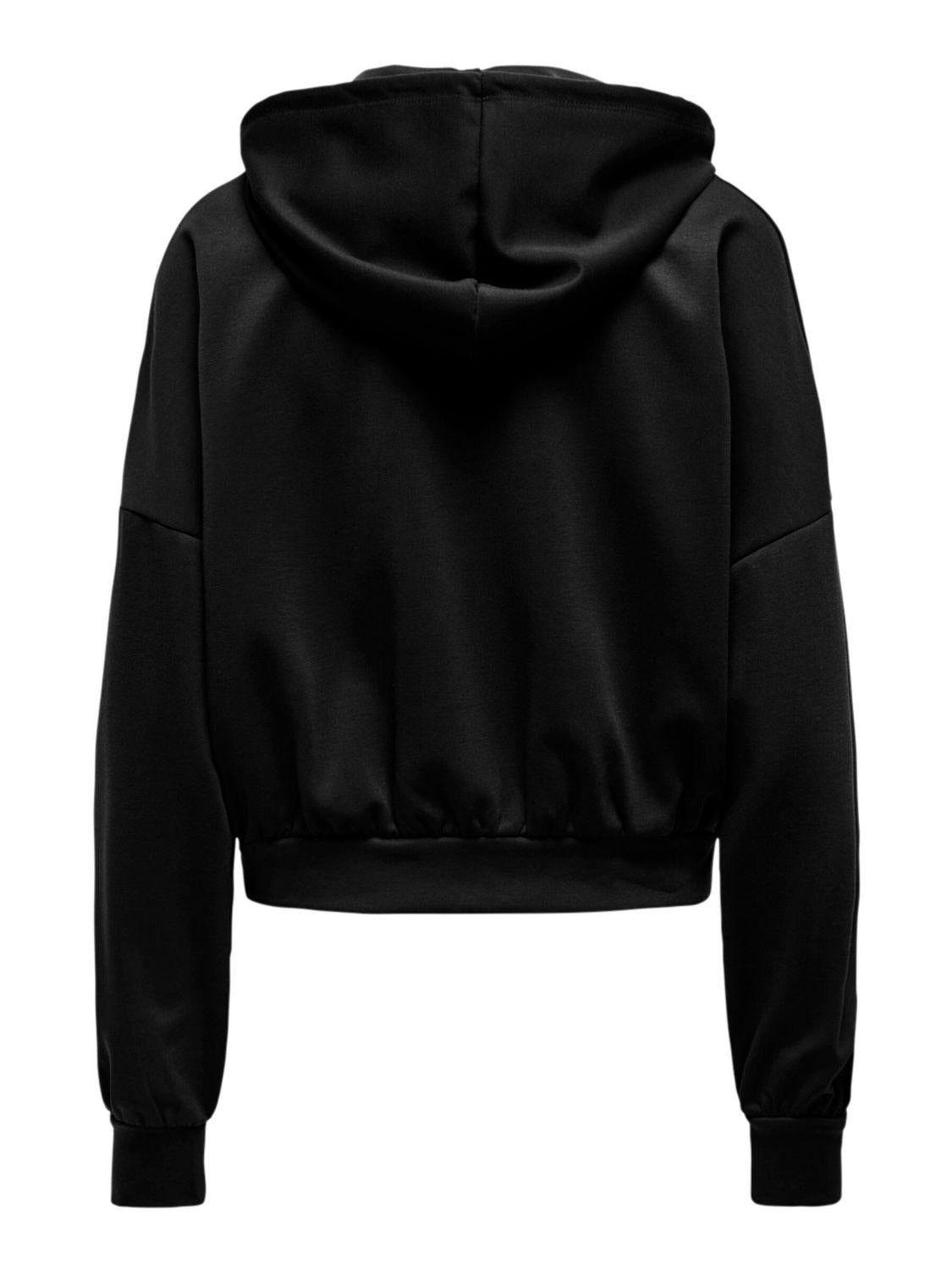 Felpa con cappuccio Donna Nero - Santangelo
