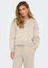 Felpa Donna Only Onlbest Beige