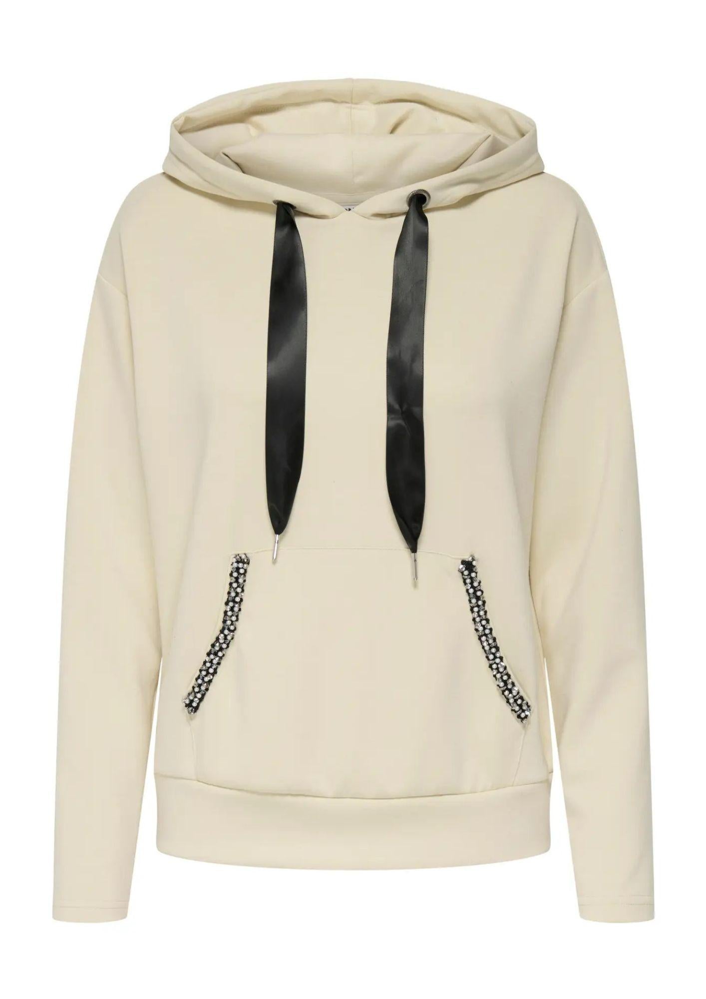 ONLY Felpa Donna Only Onlfancy Beige Felpa