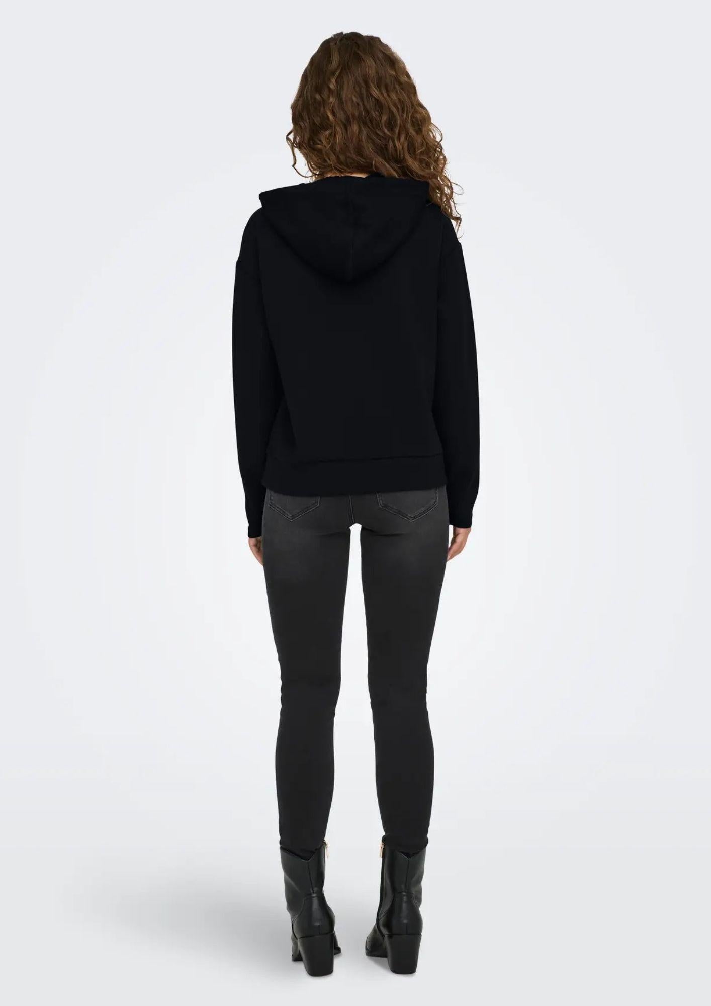 ONLY Felpa Donna Only Onlfancy Nero Felpa