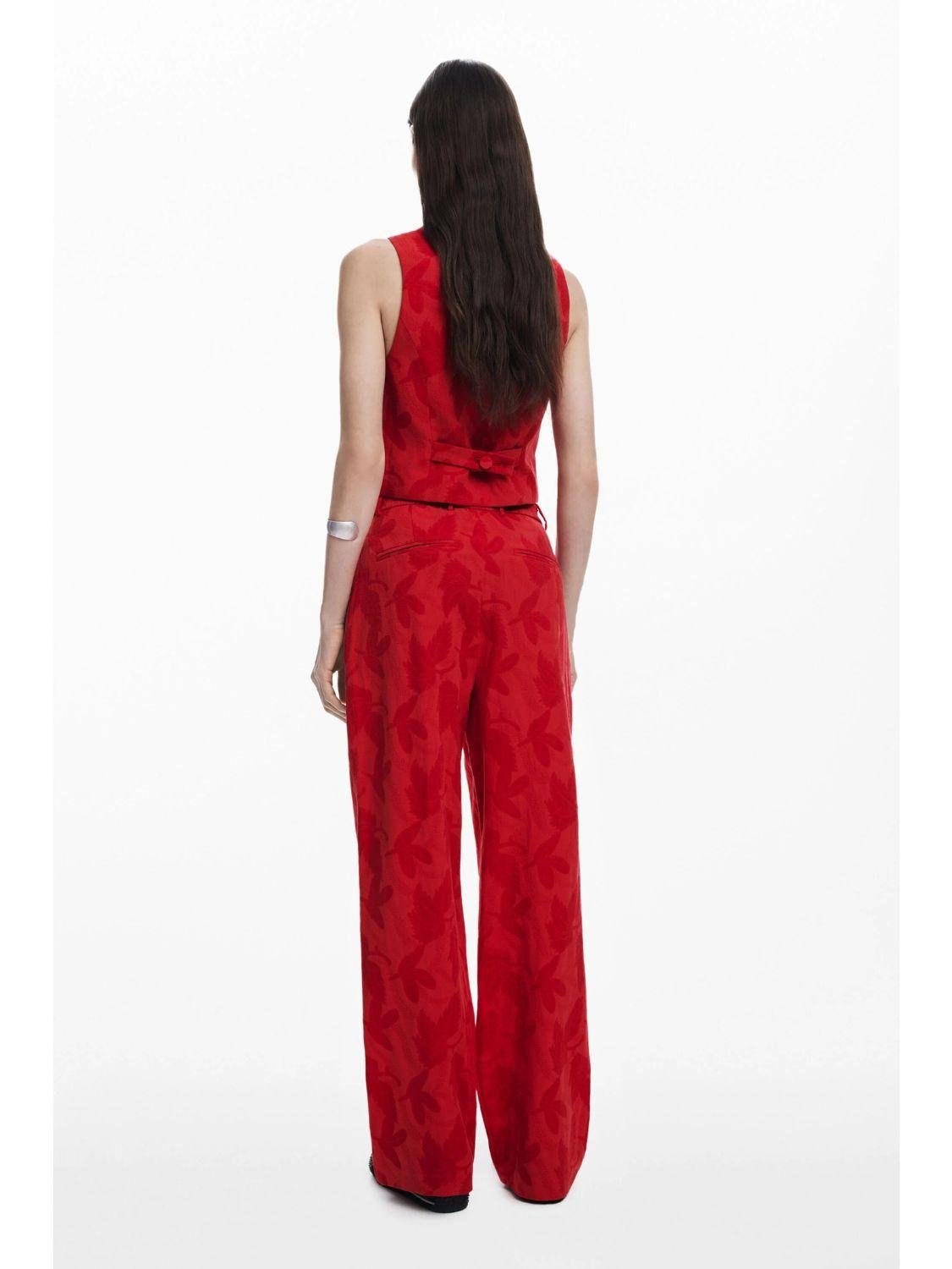 Gilet a contrasto Donna Rosso - Santangelo