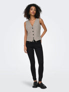 Gilet Donna Fungi Melange - Santangelo