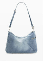 Desigual Borsa Donna Bag Half Logo Denim Leiria 2.0 Demin Chiaro 26SAXD27 5005 DESIGUAL 