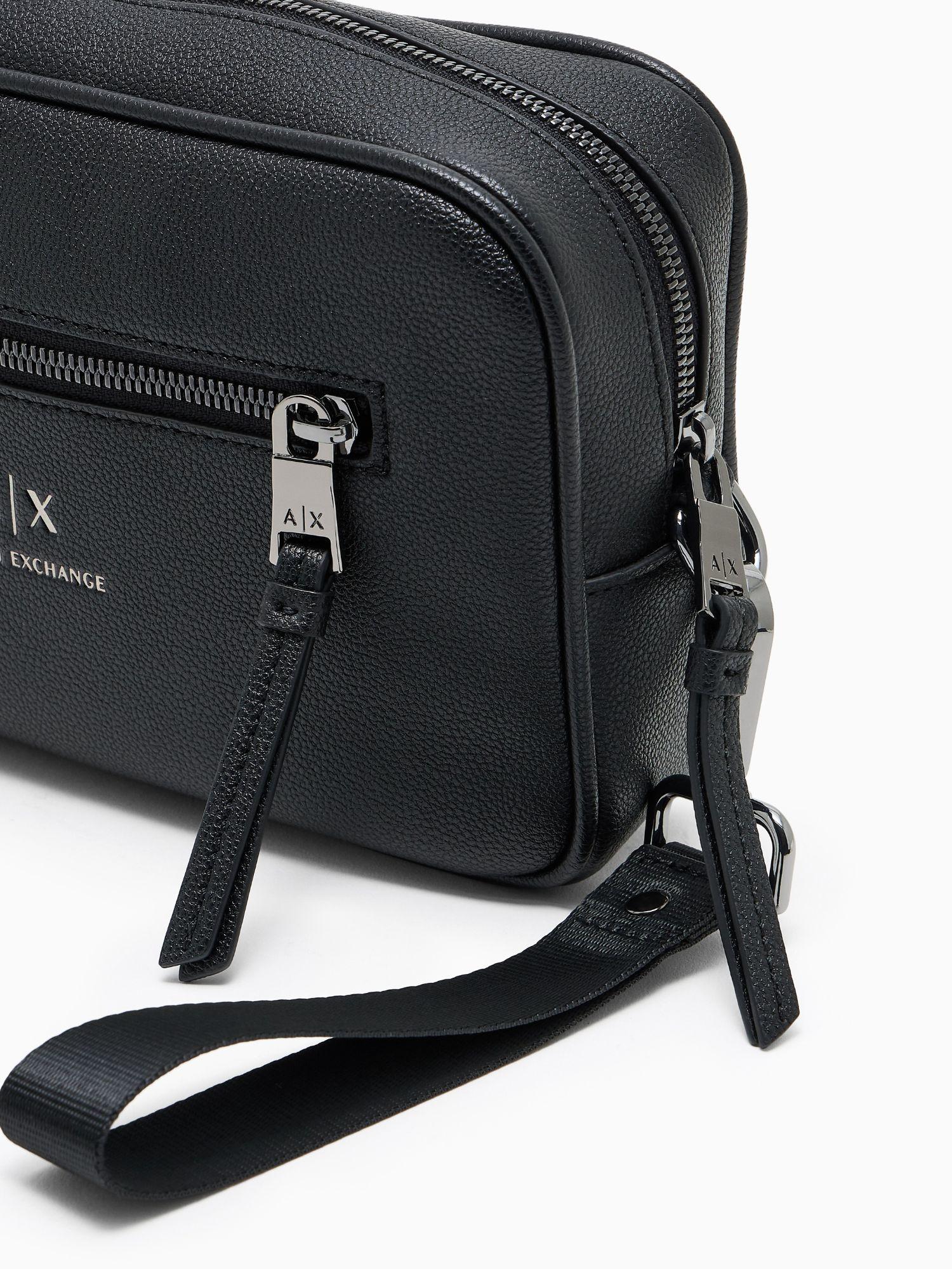 Armani Exchange Beauty case con laccio esterno Uomo Nero 958446 CC830 00020 ARMANI EXCHANGE 