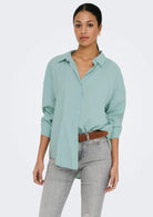 Only Camicia Donna Zazima Blu Ether 15272523 Ether ONLY 