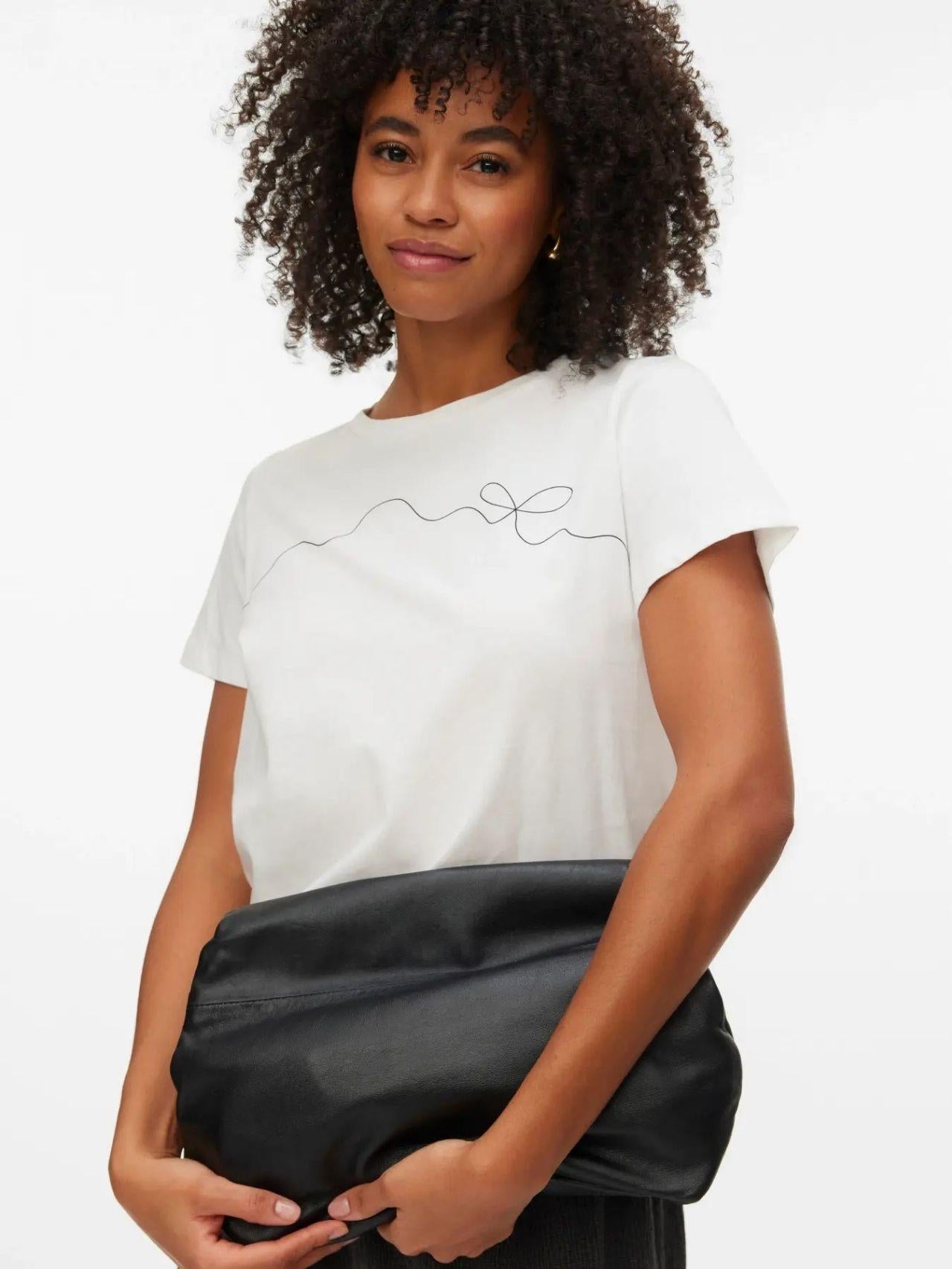  10340971 Snow White BLACK BOW VERO MODA 