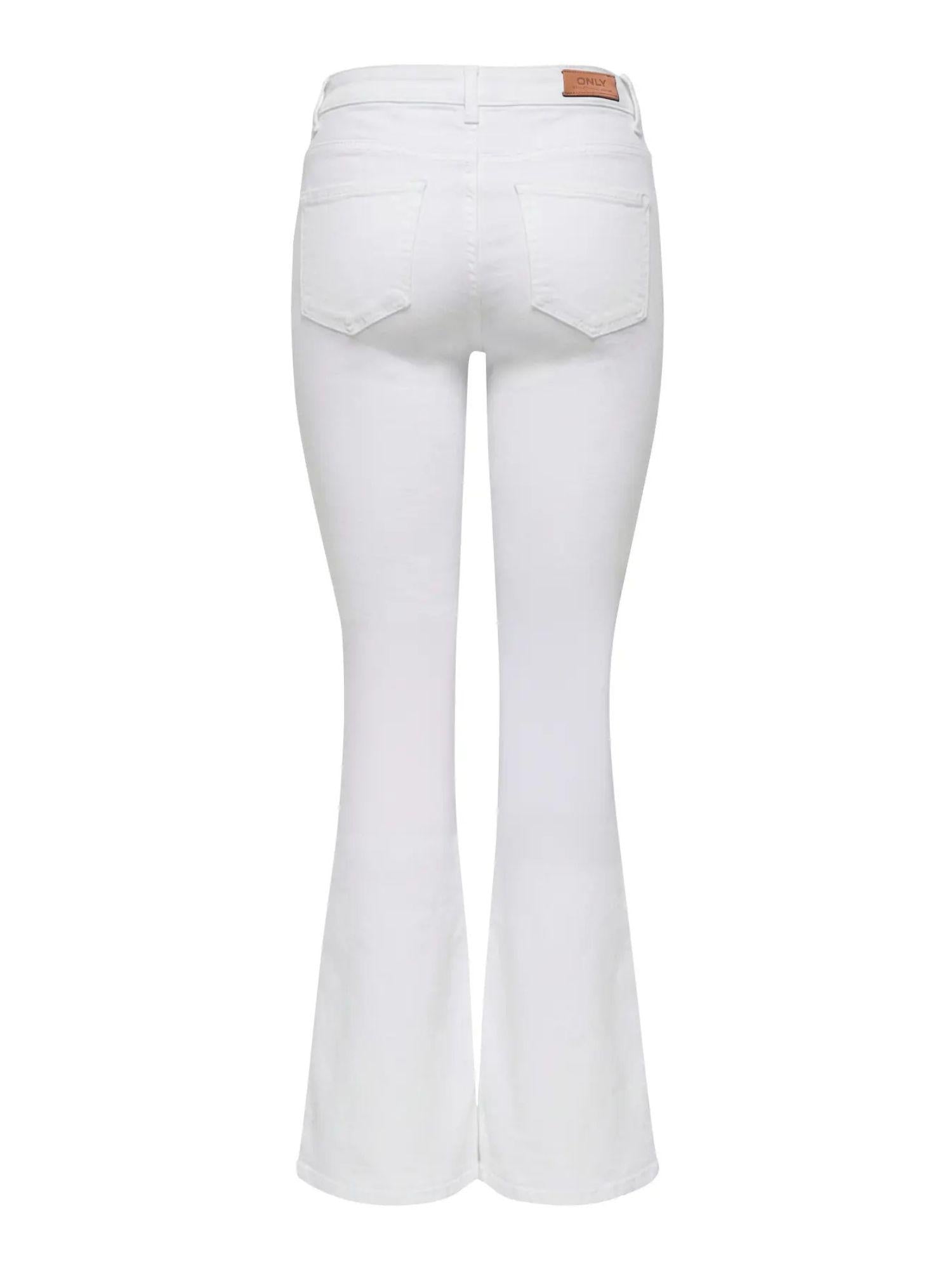 Only Jeans Donna Medium Blue Onlreese 15309845 White Denim ONLY 
