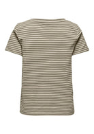 Only T-Shirt Donna Venus Verde e Grigio Betulla 15368929 Mermaid Oatmeal ONLY 