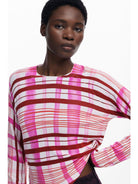 Desigual Maglione a righe mikado Donna Rosa 25WWJF41 3049 DESIGUAL 