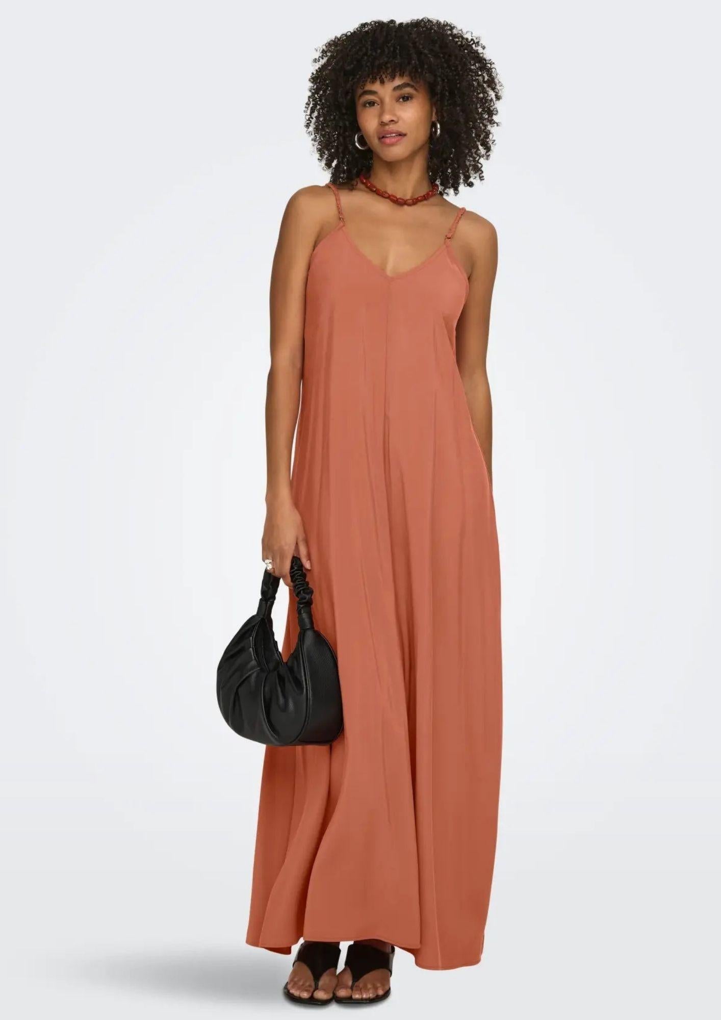 Only Vestito Donna Madeli Arancio 15371094 Aragon ONLY 