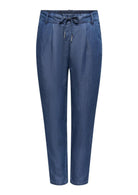 Only Pantalone Donna Poptrash Blu Denim Scuro 15342874 Dark Blue Denim ONLY 