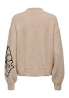 Jacqueline De Yong Pullover Donna Jella Beige 15344518 Cement MELANGE JACQUELINE DE YONG 