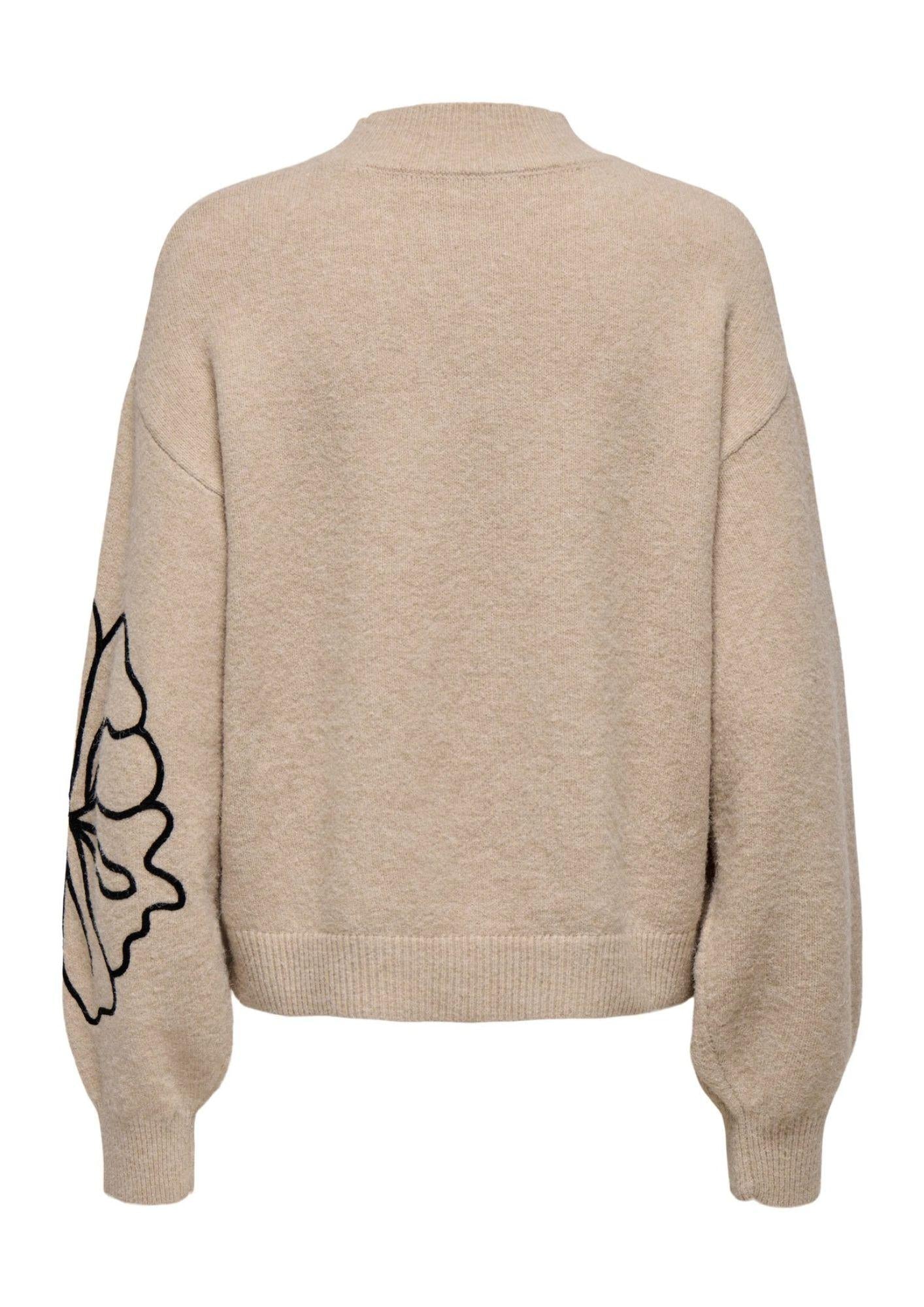 Jacqueline De Yong Pullover Donna Jella Beige 15344518 Cement MELANGE JACQUELINE DE YONG 