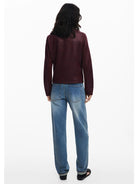 Desigual Giacca Donna Effetto Pelle Combinata Rossa 25WWEW43 3006 DESIGUAL 