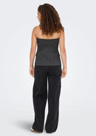 Only Gilet Donna Marine Grigio Scuro 15357612 Dark Grey Melange ONLY 