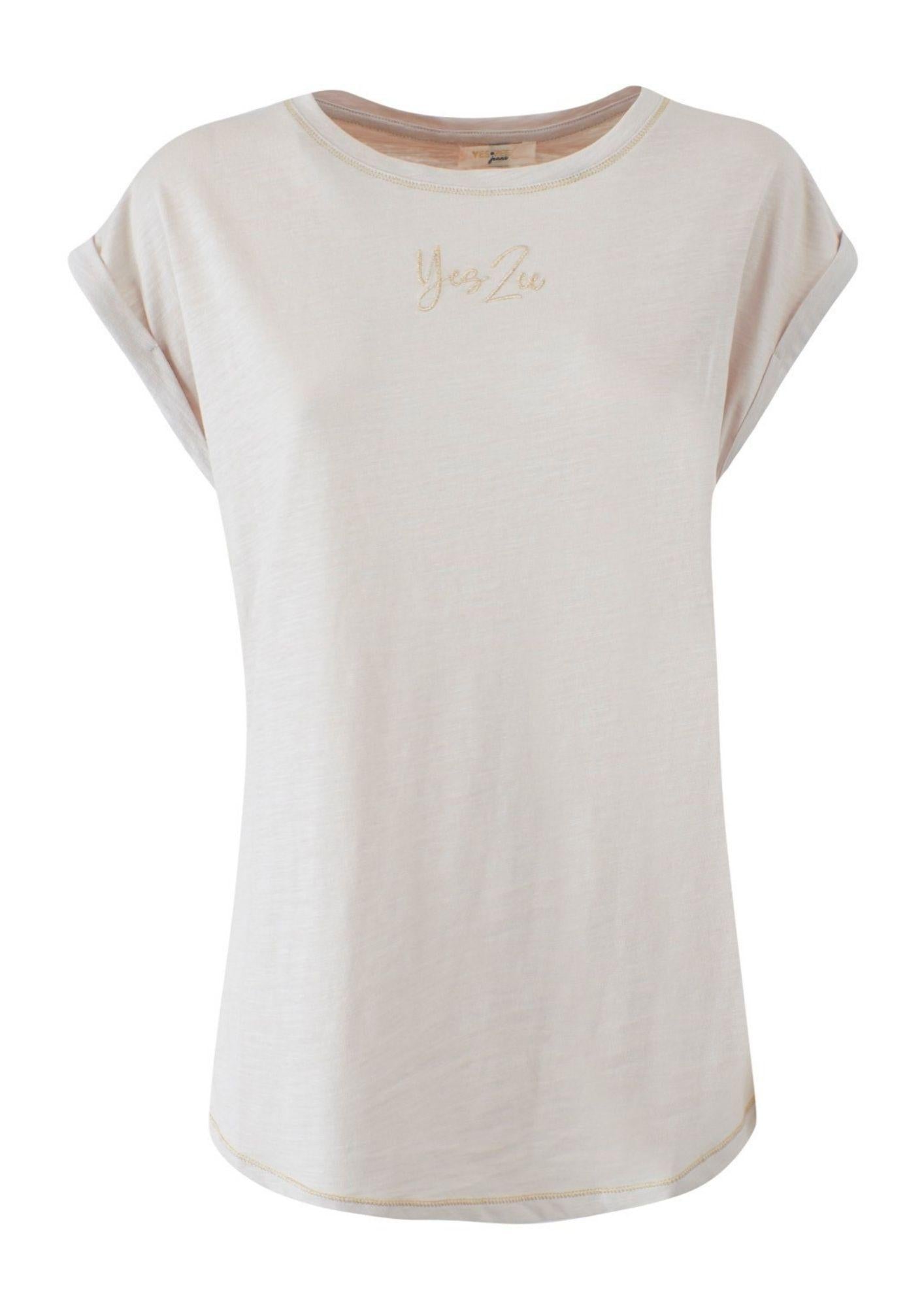 Yes Zee T-Shirt Donna Bianco T215 TL00 0127 YES ZEE 