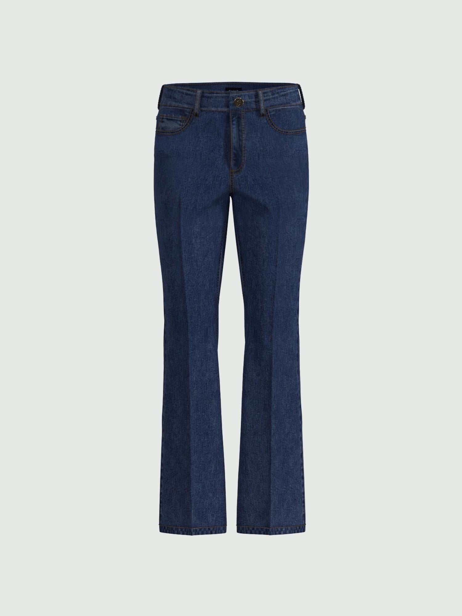 Emme Marella Jeans flare aderente cropped Donna Ibisco Blu 2525186071200 002 EMME MARELLA 