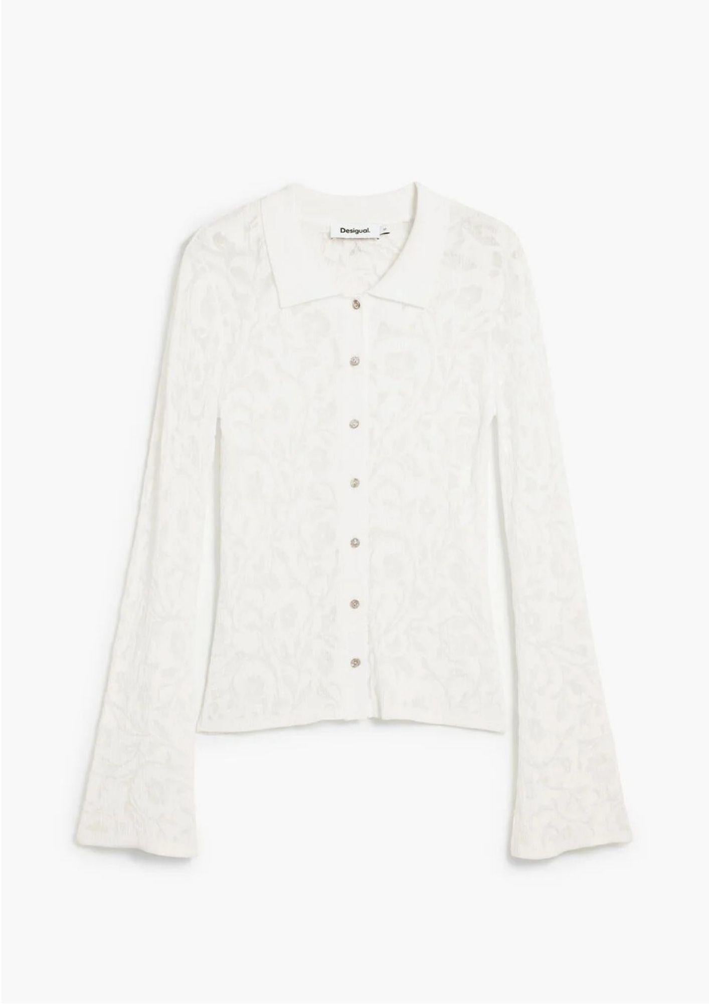Desigual Camicia Donna Lisboa Bianca 26SWTF09 1001 DESIGUAL 