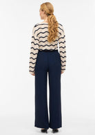 Vila Pantalone Donna Vijosa Blu Navy 14100308 Navy Blazer VILA 