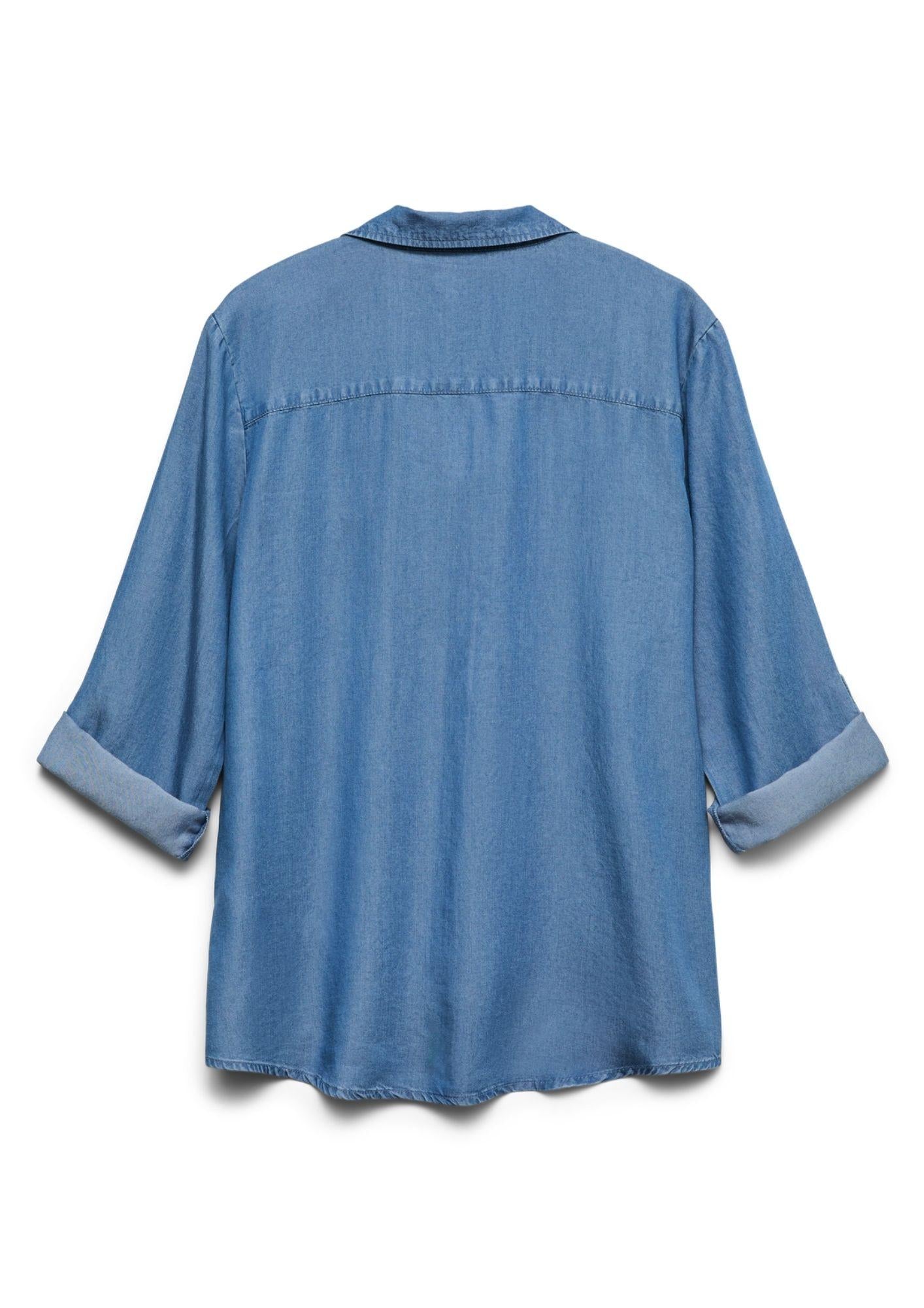 Vero Moda Camicia Donna Bree Denim Blu Medio 10304863 Medium Blue Denim VERO MODA 