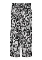Vero Moda Pantalone Donna Jesmilo Grigio Zebrato 10287363 Silver Lining Sina Zebra Black VERO MODA 