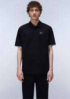 Napapijri Polo Uomo Badge Nera NP0A4GAC 941 NAPAPIJRI 
