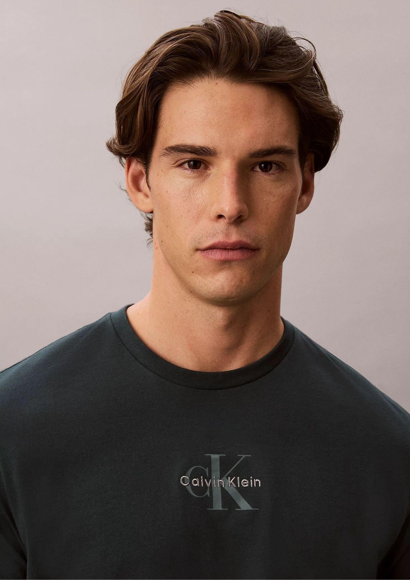 Calvin Klein T-Shirt Uomo Blu Navy Nearly LV04RB866G PZM CALVIN KLEIN 