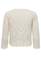 Jacqueline De Yong Cardigan Donna Sun Bianco Tapioca 15184486 Tapioca JACQUELINE DE YONG 