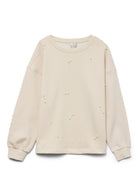 Vero Moda Felpa Donna Fatilda Beige 10333582 Birch PEARLS VERO MODA 