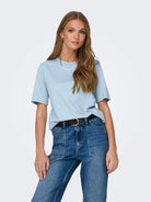 Only T-Shirt Donna Cashmere Blue Onlonly 15270390 Cashmere Blue ONLY 