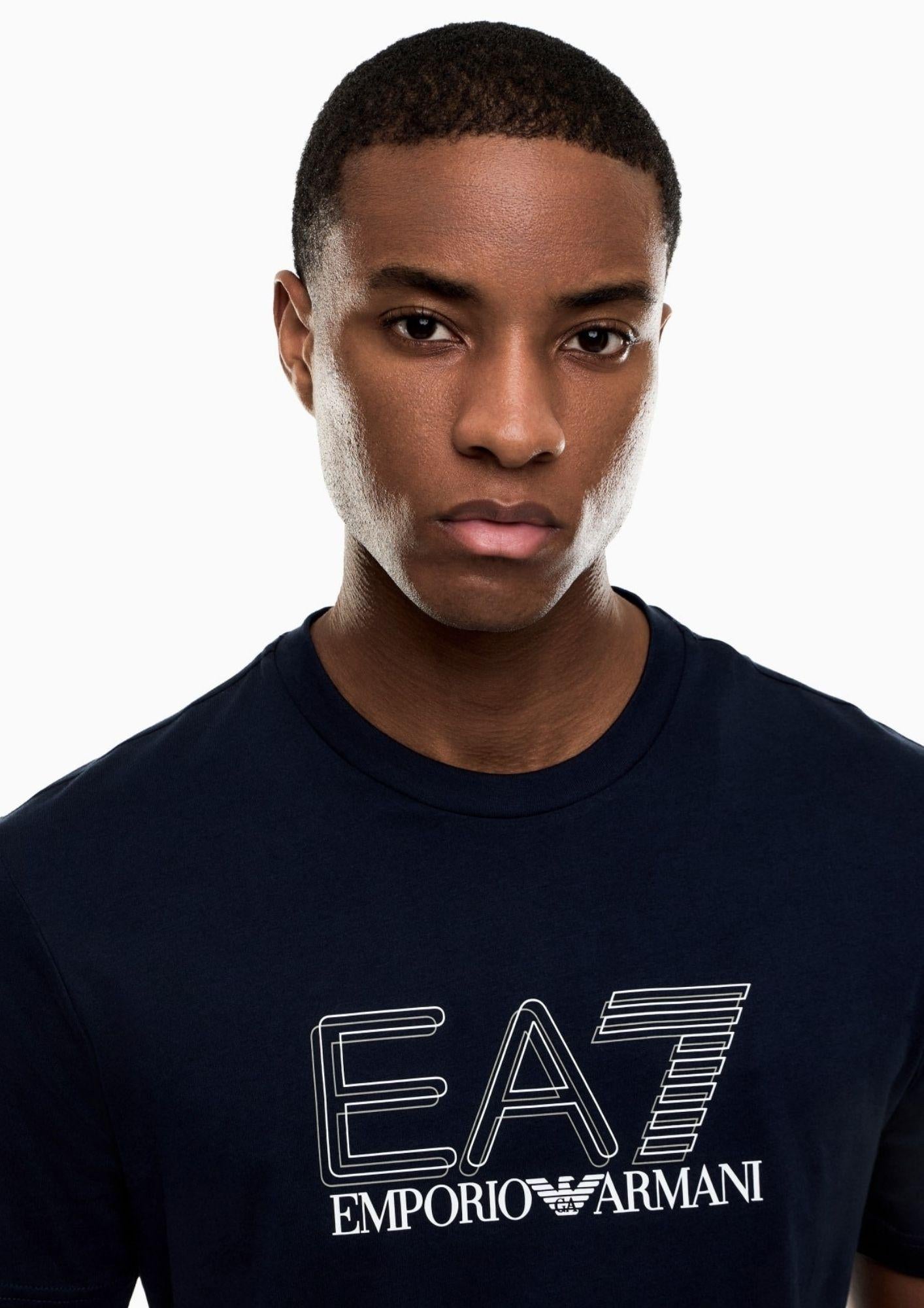 EA7 Emporio Armani T-Shirt Blu 7M001307 AF10375 UB102 EA7 EMPORIO ARMANI 