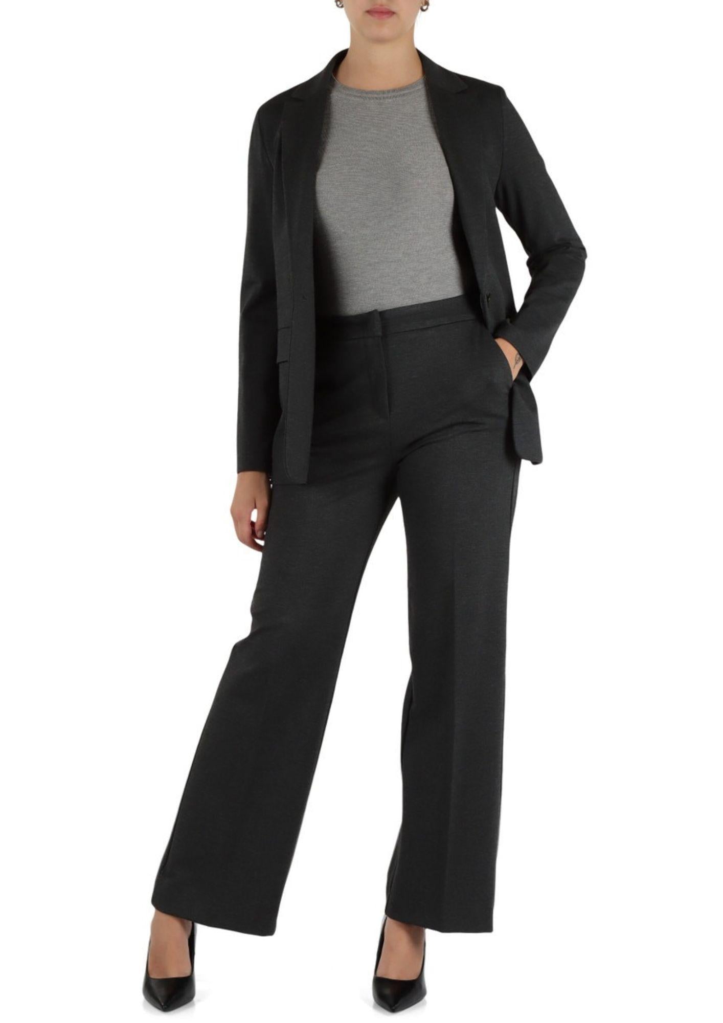 Emme Marella Pantalone in jersey punto Milano Donna Palace Antracite 2525786041200 006 EMME MARELLA 