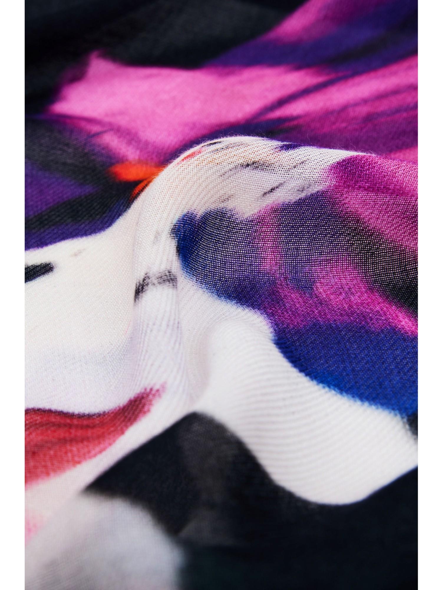 Desigual Foulard rettangolare a fiori Donna Nero 25WAWA23 2000 DESIGUAL 