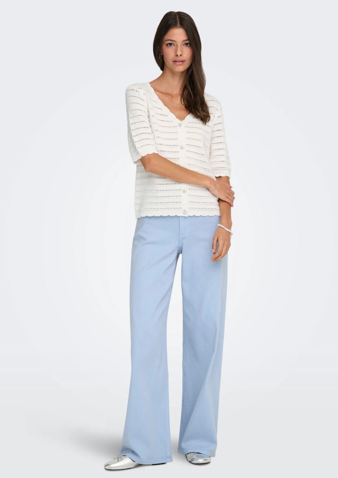 Jacqueline De Yong Cardigan Donna Tanja Bianco 15366211 Cloud Dancer JACQUELINE DE YONG 