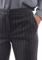 Emme Marella Pantalone Donna Micron Grigio Gessato 2525136271200 007 EMME MARELLA 