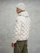 Blauer Piumino ad angoli Piery Uomo Bianco neve interno beige BLUC03233 7308 102 BLAUER 