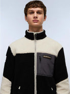 Napapijri Felpa in Pile con Zip Yupik Uomo Multicolour NP0A4GNT MCB NAPAPIJRI 