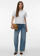 Vero Moda T-Shirt Donna Noah Bianco 10342965 Bright White White VERO MODA 