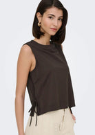 Jacqueline De Yong Top Donna Leslie Marrone 15374333 Chocolate Brown JACQUELINE DE YONG 