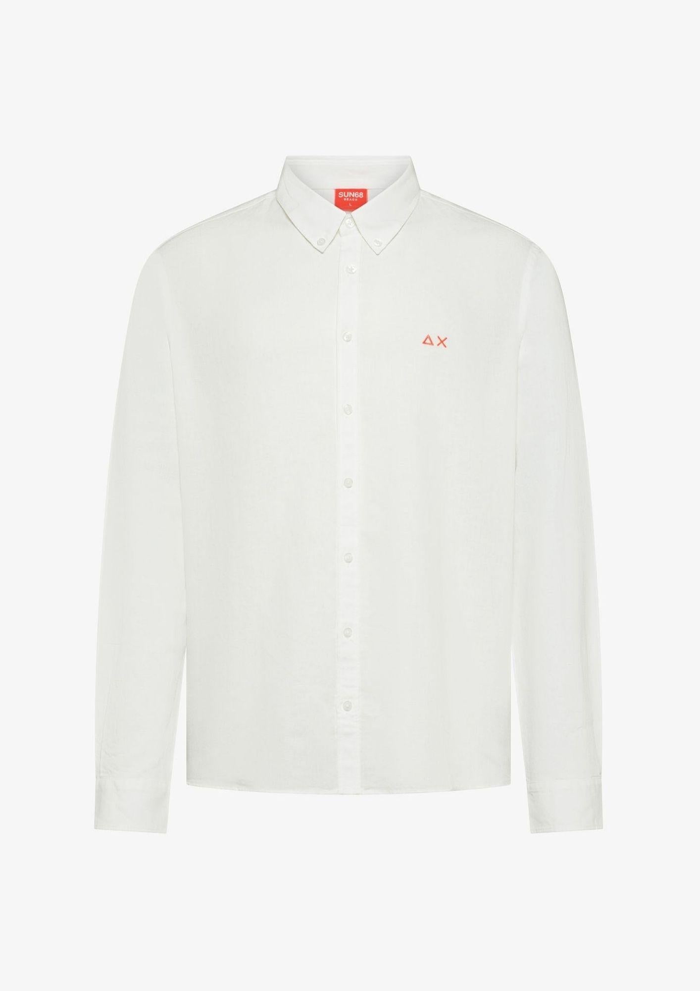 Sun68 Camicia Uomo Bianco Panna S36120 31 SUN68 
