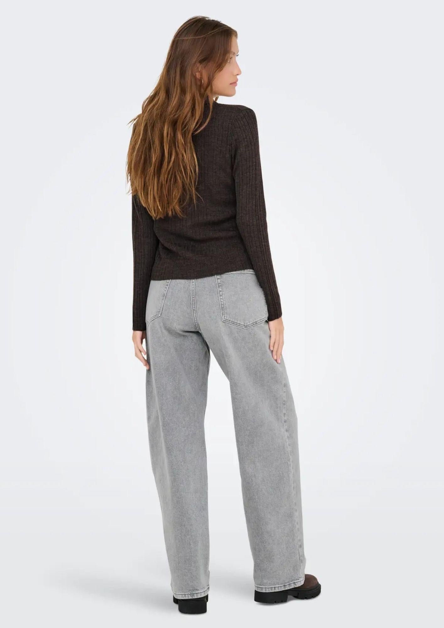 Only Cardigan Donna Thea Marrone 15353029 Chocolate Torte Melange ONLY 