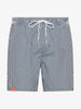 Sun68 Costume da bagno con ricamo piccolo Uomo Blu Navy Bianco
