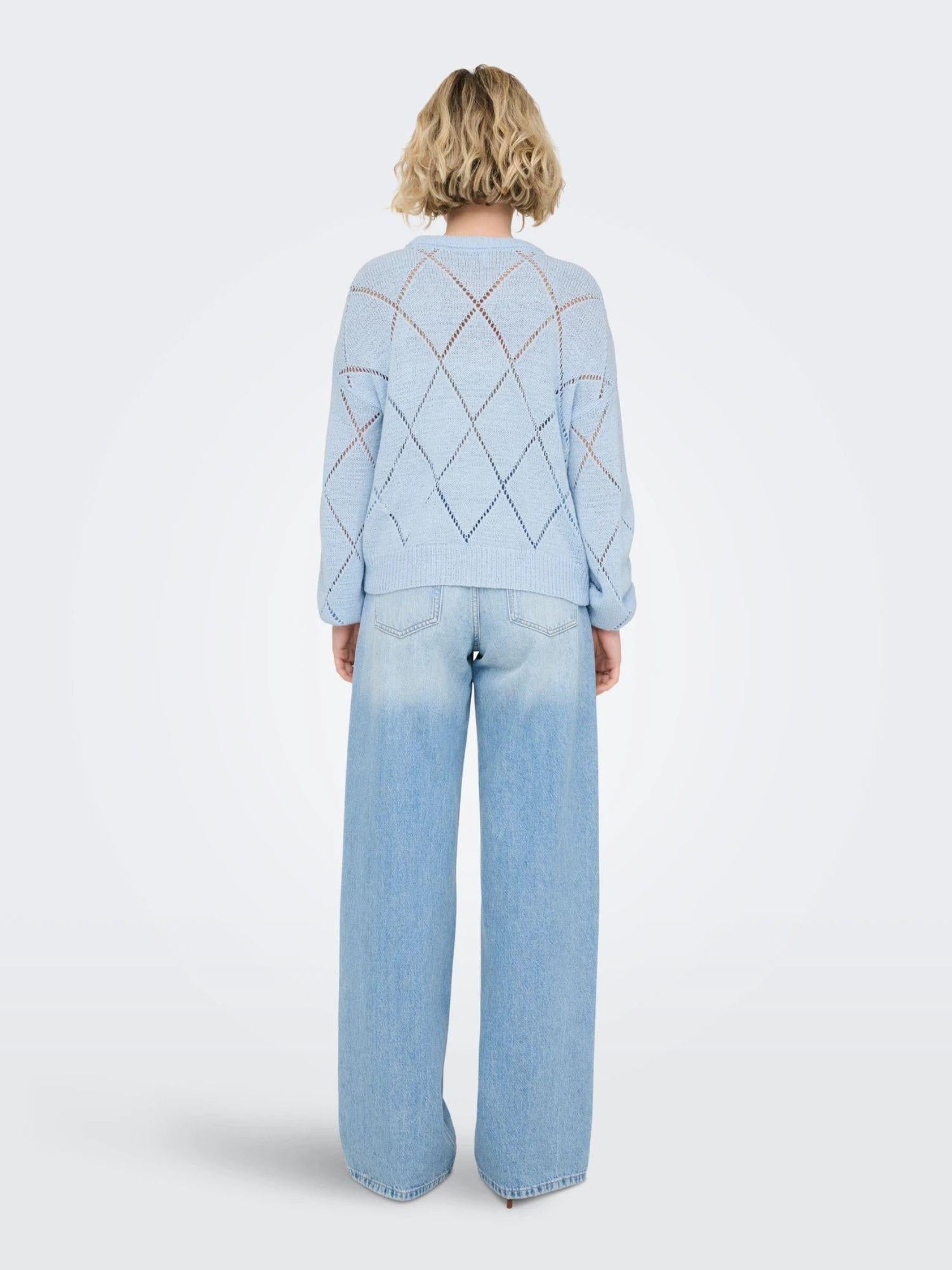 Only Maglia Donna Clear Sky Oversize Fit Onlgeenas 15339575 Clear Sky ONLY 