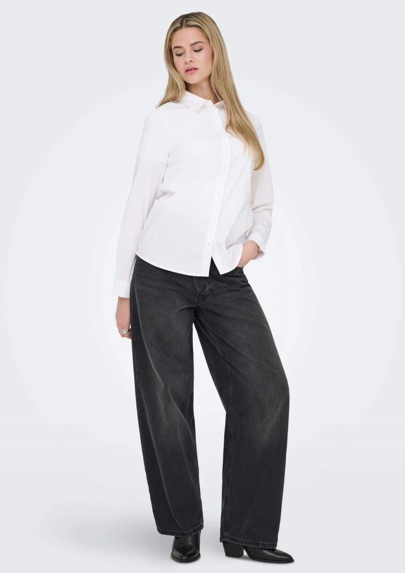 Only Camicia Donna Dea Bianca 15370328 Bright White ONLY 