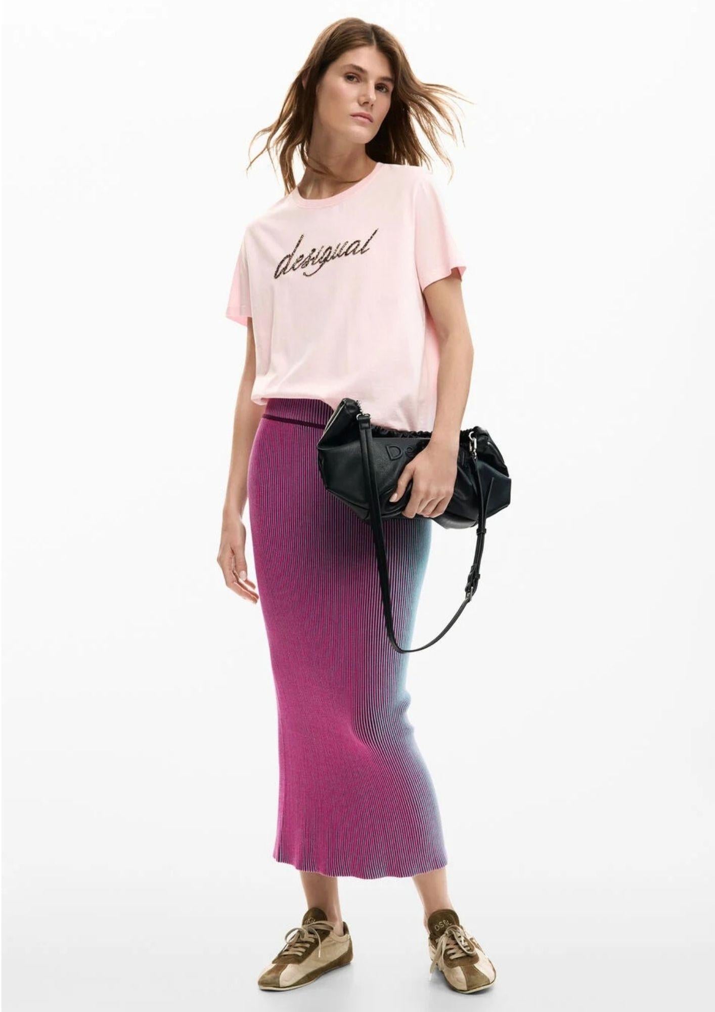 Desigual T-Shirt Donna Varsovia Rosa 26SWTK08 3025 DESIGUAL 