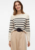 Vero Moda Pullover Donna Saba Bianco Panna righe Nere